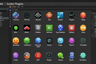 create custom godot plugins, workflow tools and game systems