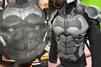 3d wearable cosplay model 3d weapon armor mask pepakura costume for 3d printing