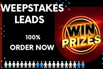 setup lead generation funnel USA sweepstake lead magnet page