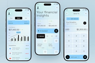 build fintech app payment app crypto wallet app finance app neobank app