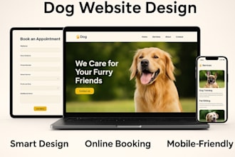 build a stunning pet care and dog training website wordpress or wix
