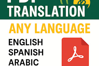 translate your PDF file into any language professionally