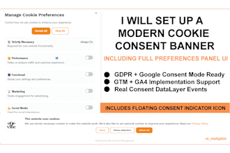 add a one time setup cookie consent banner to your website for gdpr compliance