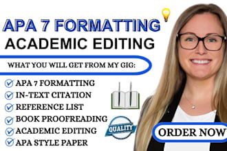 edit, proofread, format, and cite your paper in apa 7 style