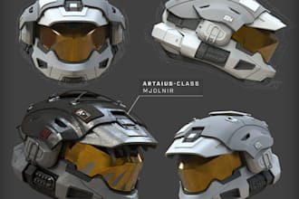 sculpt 3d mask, 3d helmet, cosplay 3d model, armor design for 3d printing