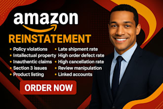 reactivate amazon account due to intellectual property, authenticity or errors