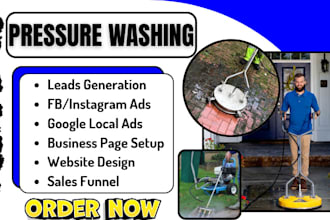design pressure jet power soft washing solar leads gutter roof cleaning website