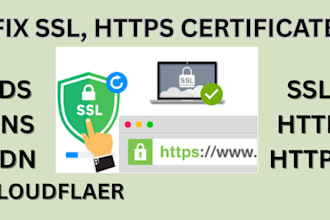 fix ssl, https, dns, cdn cloudflare shopify website error