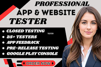 provide 12 to 20 testers for android closed app testing