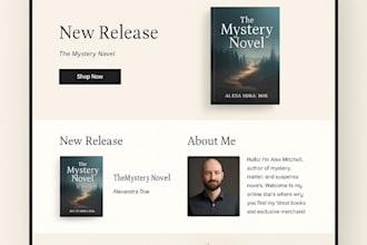 build an author shopify website to sell your books and merchandise