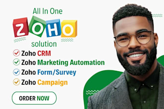 setup zoho CRM, zoho campaigns, zoho forms, zoho one, zoho marketing automation