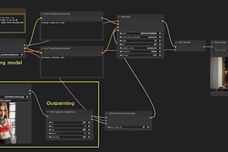 create comfyui workflow with stable diffusion, controlnet prop and custom nodes