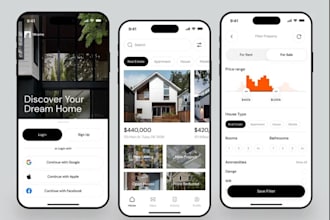 build real estate app, property finder app, property management app,property app