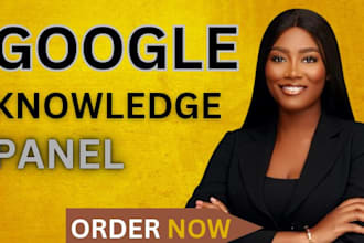create a verified google knowlege panel or knowledge graph for any category
