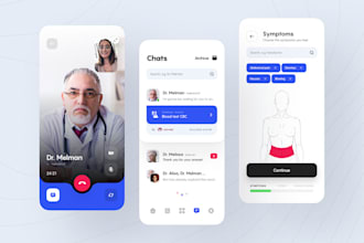 build telemedicine app, doctor booking app, healthcare app, pharmacy app, ai app