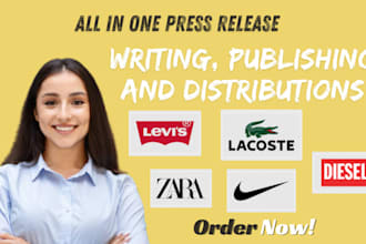 do press release writing, publish your press release on top fashion outlets