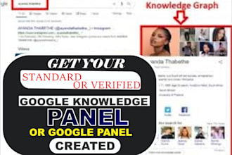 build verified go0gle knowledge panel, go0ogle panel, creation for any category
