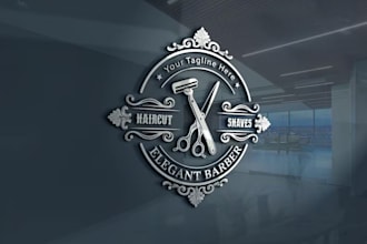 design a unique and professional barber shop logo