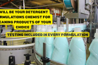 be your detergent formulations chemist for cleaning products of your choice