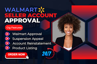 get you walmart seller account approval with complete onboarding support