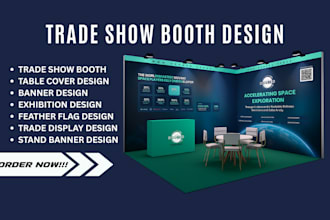 design trade show display, backdrop, booth, exhibition, retractable banner stand