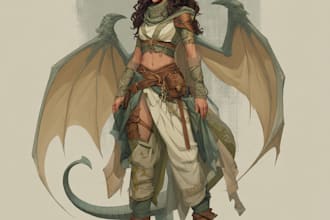 draw character, dnd, fantasy, concept art, or card game