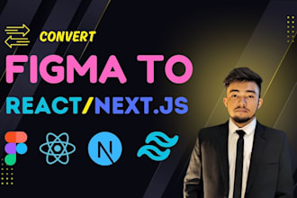 convert figma to react nextjs with responsive tailwind css