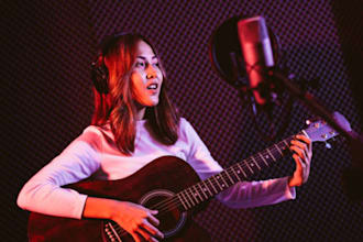record studio quality vocals karaoke as your female singer