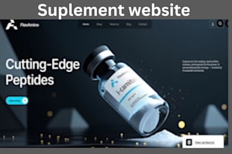 design and redesign peptide website sarms muscle growth fitness supplement store