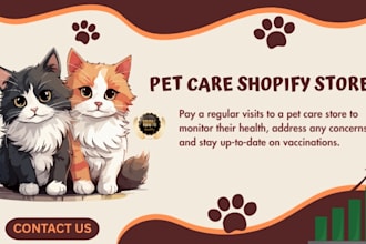 design a money making pet care shopify website