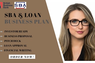 sba loan approval business plan startup investor pitch deck grants expansions