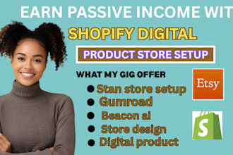 stan store setup, gumroad digital product listing, systeme io course uploading