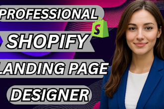 build a shopify one,product store or landing page using pagefly or zipify