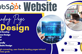 build modern wix hubspot webador hostinger wordpress website design landing page