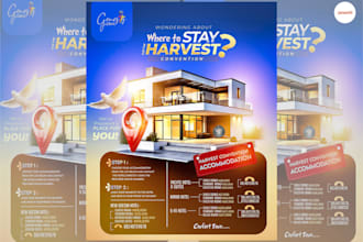 design a professional real estate and restaurant flyer
