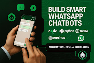 build whatsapp chatbot with node js python whatsapp automation twilio gupshup