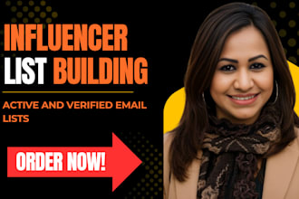 do influencer list building for influencer marketing and outreach