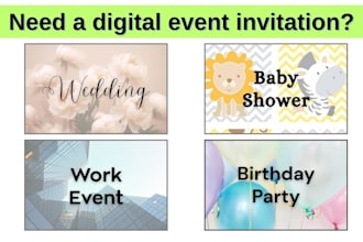 create digital invitations for your upcoming event