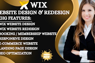 do wix website design, wix website redesign or wix studio website development