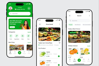 develop online ordering grocery app and food delivery app