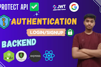 setup secure auth with login, logout and protected routes back end