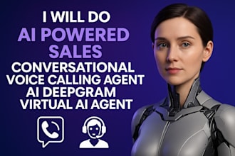build ai sales conversational voice calling agent, ai deepgram virtual ai agent