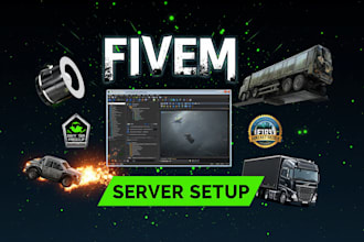 setup qbcore, dayz rp, beamng, arma rifoda, ets server fast and bug free