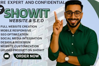 fix or design showit site with SEO support