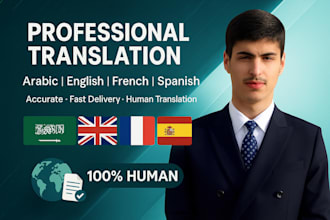 provide professional book translation english french spanish arabic