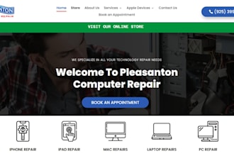 computer repair website mobile repair website computer repair website redesign