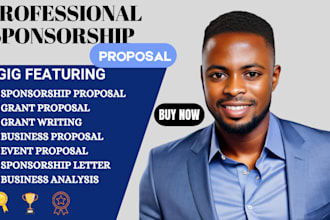 write and design your sponsorship proposal or letter package, event, nonprofit