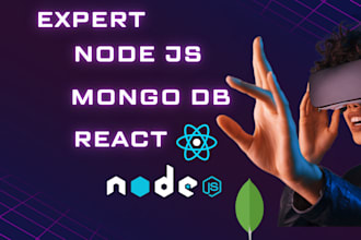 do web application development using react node mongo db