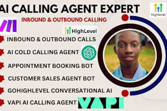 vapi ghl ai cold calling receptionist inbound outbound calling agent voice call