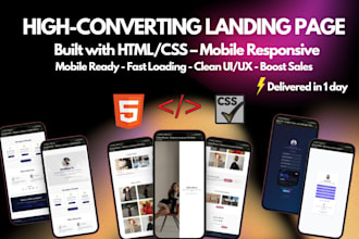 build a personal branding or link in bio landing page with clean HTML and CSS